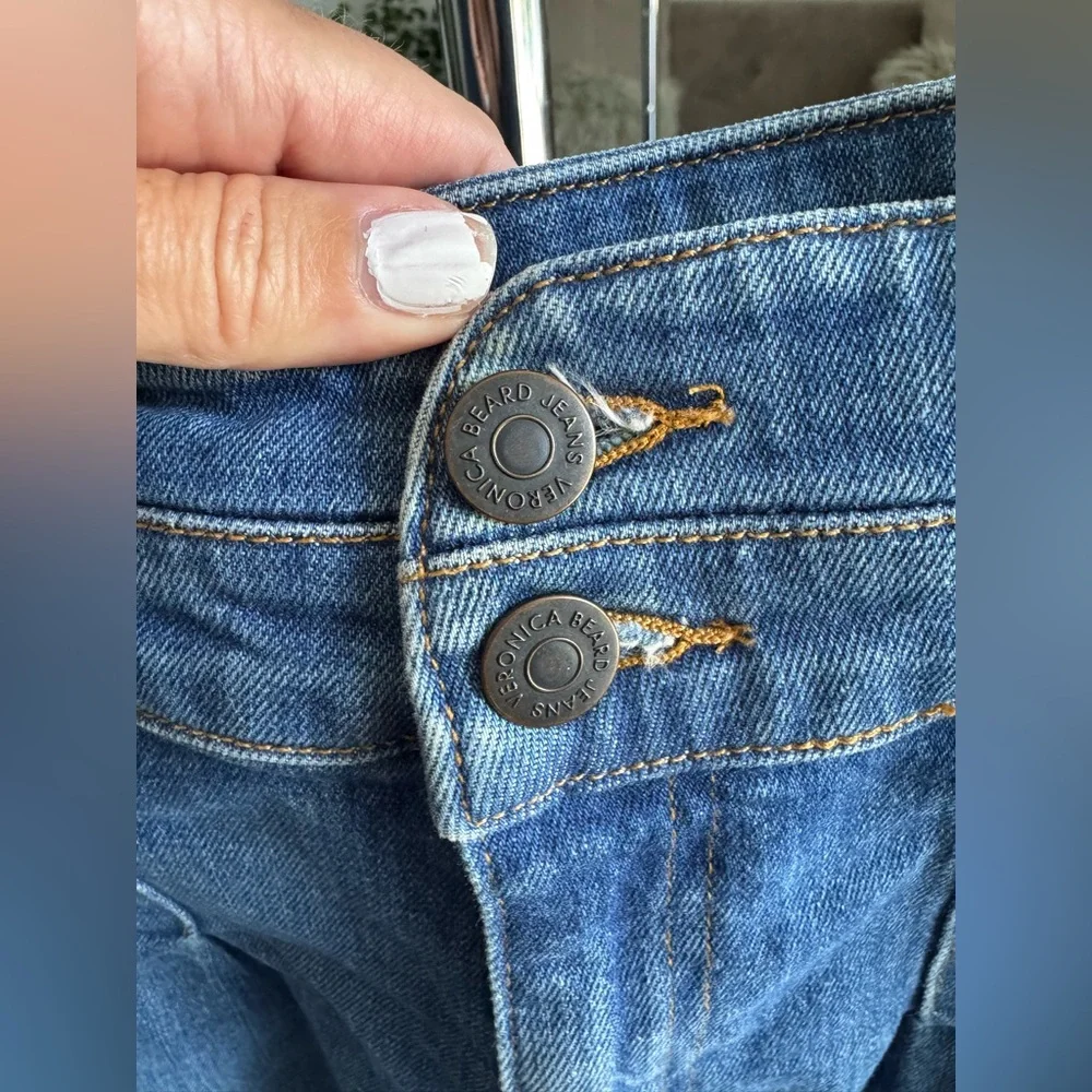 Veronica Beard Indigo Denim Shorts - Picture 9 of 13